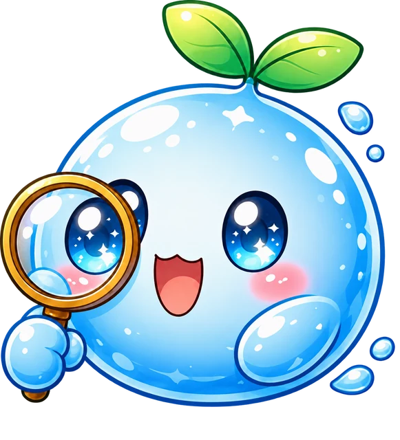 実験方法を調べるみずくるくん